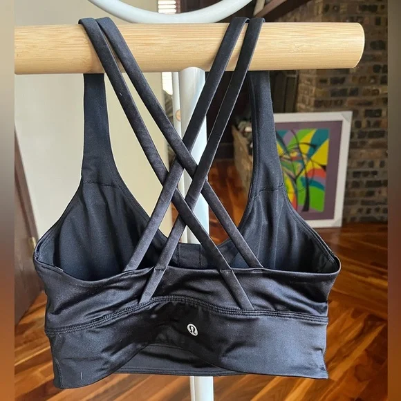 Lululemon Energy Longline Bra Satin Shine, size 6, NEW